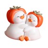 WeiLaiKeQi Pair Ducks Couple Sculpture Statue Valentine's Day Gift Desktop