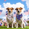ShuRung 4 Pack USA Independence Day Dog Bandanas 4th of