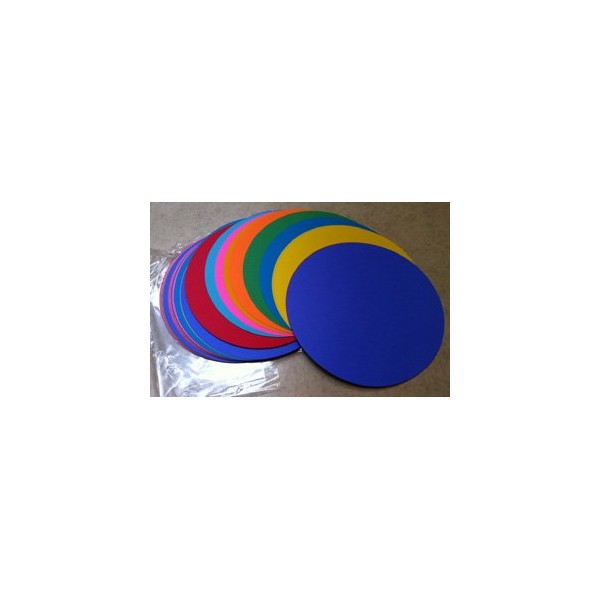 100 Color Paper Die-Cut Circles 9.75 inch Diameter
