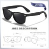 Vufurl Sunglasses Men-Ultra Light Rectangular Polarized Sunglasses for Women, UV400