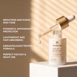 SESDERMA AZELAC RU-Serum | Despigmentante, Anti Manchas, tratamiento contra: Manchas, Melasma, Pecas | Retinol + Vitamina C + Ácido Azeláico | 30 ml
