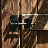 Self-Locking Gate Latch, Heavy Duty Gravity Fence Latch for Wooden