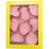 8-Piece 3D Fruity Cookie Cutters, Apple, Strawberry, Watermelon, Pineapple, Grape,