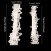 Honbay 2PCS Lace Flower Leaf Design Bridal Garter Stretches Garter