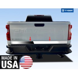 TYGER Chrome Accessories Lower Tailgate Trim 3.25"W for 20-21 Chevy 2500 HD 1P