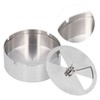 Ashtray Outdoor Thickened Stainless Steel Windproof Rotating Cover Design Finely