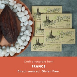 Bonnat Indonesia Java 65% Milk Chocolate 5 Pack - French Chocolate - Bean-to-Bar, Family Owned - Soy-Free, Gluten-Free, Kosher - Bundle