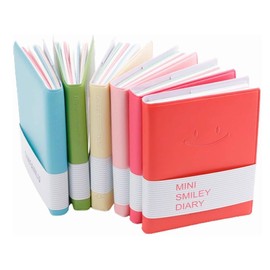 WSNIJFU 6 Pack Mini Pocket Notebook, Cute Small Diary Notepads Lined Memo with PU Leather Case, Portable Blank Notebook Travel Journals Sketchbook,Diary Notebooks for Students, Kids, 100 Sheets (6 Colors, 4 x 3 Inch)