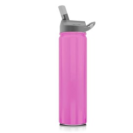 SIC Cups | 27 oz. Stainless Steel Water Bottle | Matte Pink | Double-Layer, Triple Insualted, 18/8 Kitchen Grade Stainless Steel, BPA-Free Flip-Top Sport Lid with Integrated Carabiner