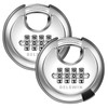 DELSWIN 4 Digit Combination Lock Disc Padlock with Hardened Steel
