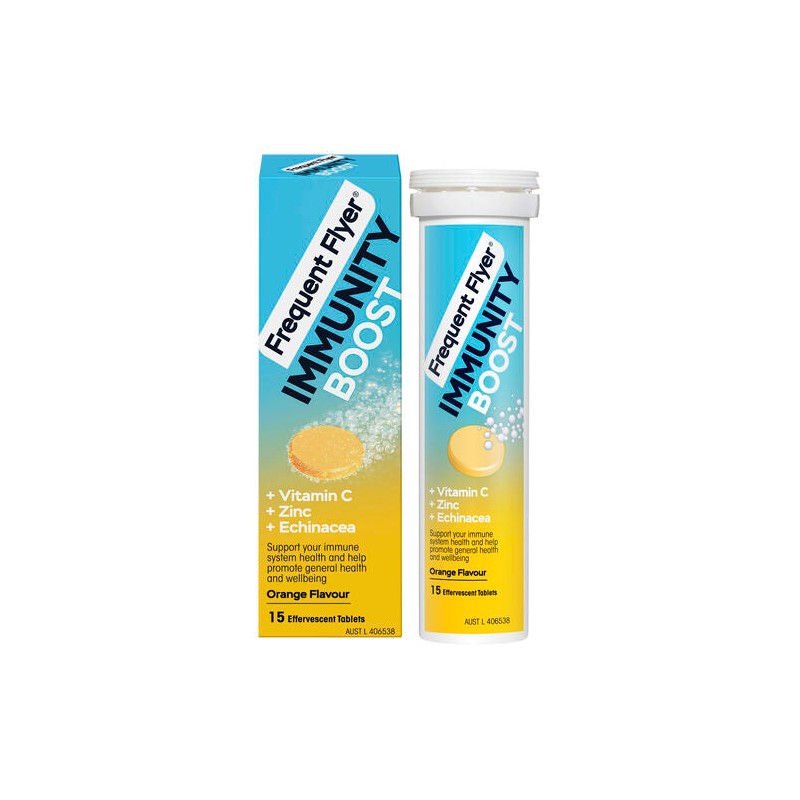 Frequent Flyer Immunity Boost Orange 15 Tablets