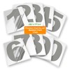 iSYFIX Silver Vinyl Numbers Stickers – 2 Inch Self Adhesive