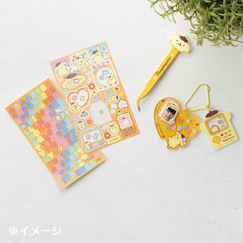 Sanrio 370312 Tweezers & Deco Charm (Enjoy Idol) Pompompurin