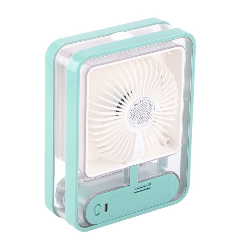 Desk Misting Fan 3 Speed USB Charging Quiet Table Water