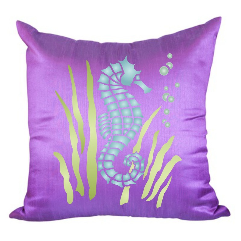 Seahorse Stencil - 19 x 21.5cm (L) - Reusable Sea
