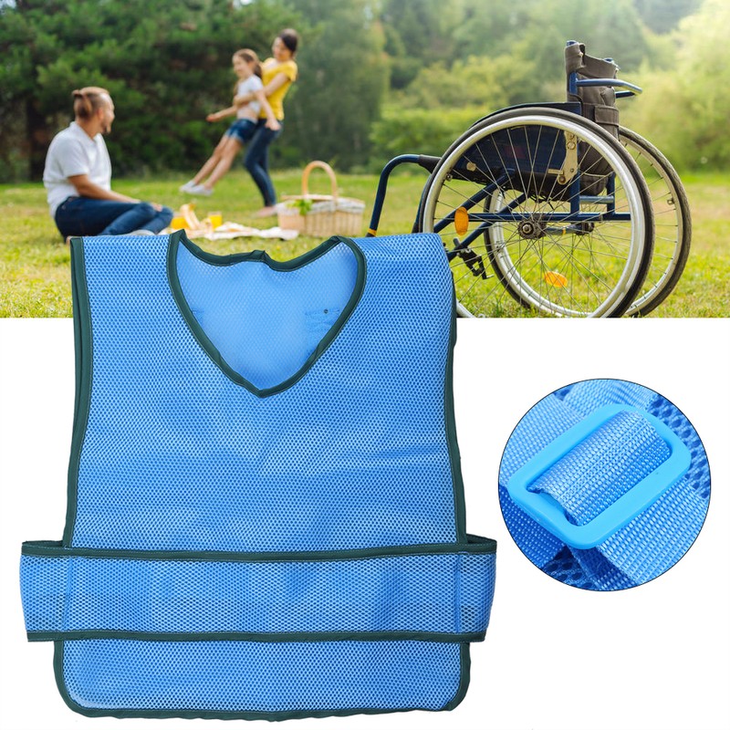 Wheelchair Restraint Vest Breathable Adjustable Anti Falling Waistcoat for Health
