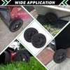 CheeMuii 7 Inch Lawn Mower Wheels 2 Pcs 7" Black
