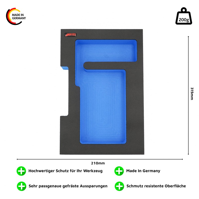 APTEX Foam Insert Suitable for Bosch Charger GAL 18V-40 for