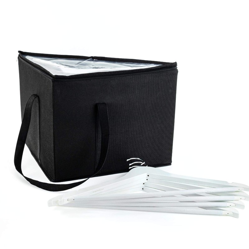 HANGERWORLD Coat Hanger Storage Box With Two Carry Handles Foldable