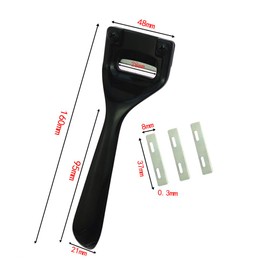 Metal Leather Skiver, Leather Edge Skiver, Sharp Skiver with Comfortable Grip,Convenient Leather Working Tool with Three Skiver Blades for Leather Craft DIY,Leather Making,Leather Thinning