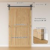 3.5FT/42 Bi-Folding Sliding Barn Door Hardware Kit,Heavy Duty Roller Track