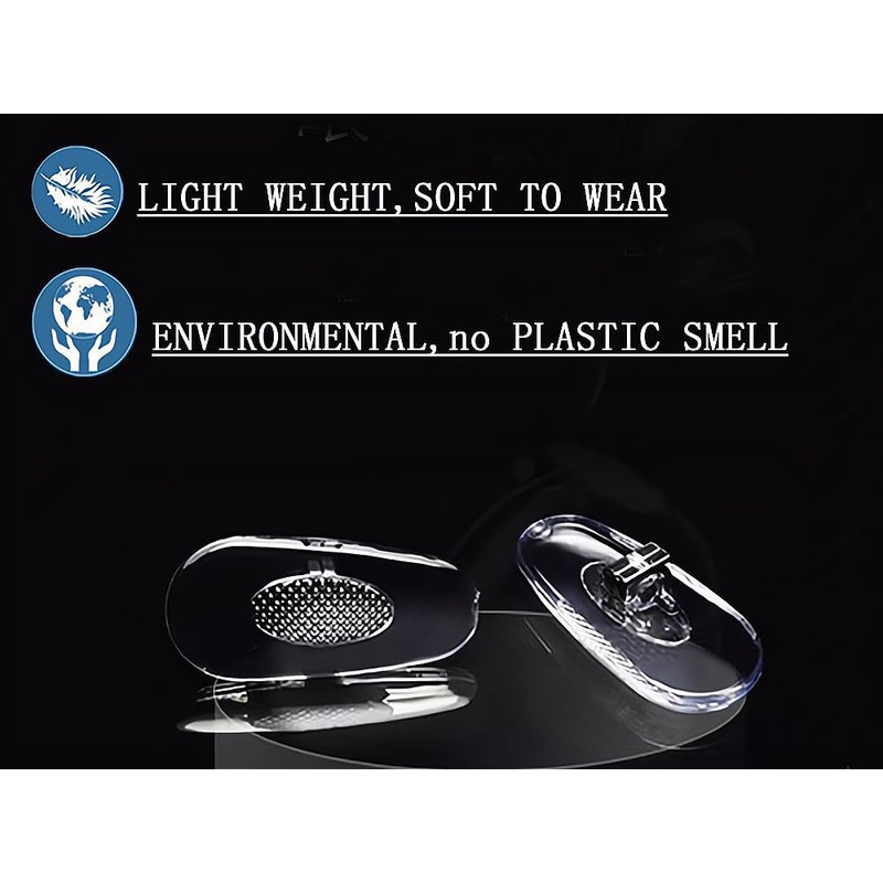 Eyeglasses Nose Pads Replacement for RB Eyeglass Sunglasses Frame,Push in