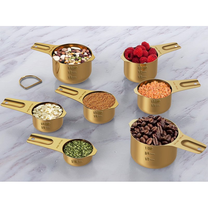Wildone Copper Plated Measuring Cups & Spoons Set of 21