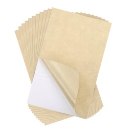 MECCANIXITY Adhesive Felt Sheets, Felt Fabric Crafts Back Adhesive Felt Sheets 11.8 inch x 7.9 inch Peel and Stick Khaki for DIY Sewing Crafting Projects 10 Pcs