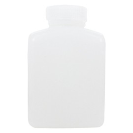 Nalgene HDPE Plastic Wide Mouth Square Storage Bottle - 16 oz. - Clear