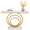 LITTLE TREE 41 inches Gold Console Entryway Talbe