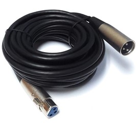 Updated 25ft Shielded XLR Balanced Microphone Mic Pro Audio Cable Cord Male to Female with 3-pin Male XLR to 3-pin Female XLR by Oneday Tower