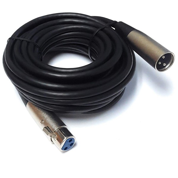 Updated 25ft Shielded XLR Balanced Microphone Mic Pro Audio Cable