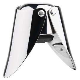 Zone Denmark Rocks Champagne Stopper, Polished Stainless Steel