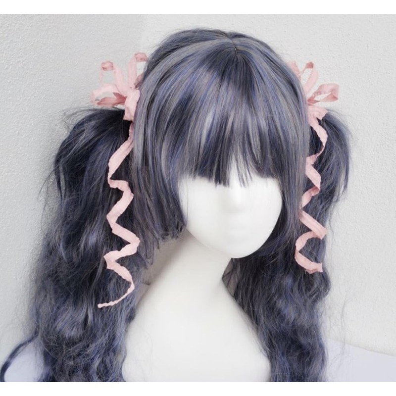 Kyu Ribon Wired Free Molded Ribbon Set Barrette Hair Clip