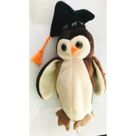 Ty WISE THE OWL GRADUATION BEANIE - TY BEANIE BABY MWMTS