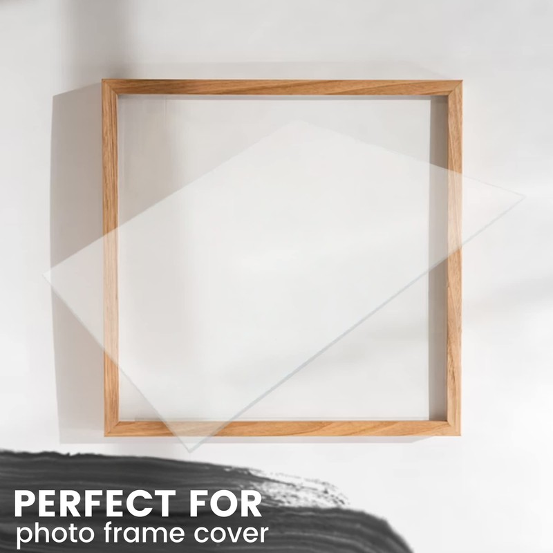 CALPALMY (2-Pack) 8 x 12” Clear Acrylic Sheet Plexiglass –