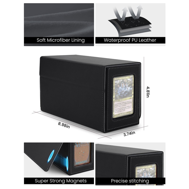 MRAUF MTG Deck Box with Double Commander Display and Dice