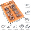IQ Puzzle Puzzle Set, 3D Brainteaser Metal Puzzle IQ Games