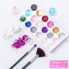 MELLIEX 18Pcs Nail Glitter Powder, Nail Art Sequins Holographic Glitters,