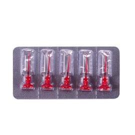 SNAWOP Easydo Sonic Activation System Needle Tips 60PCS #2504 Red Endodontic Activator Tips Soft Bendable Polymer Material Never Breaking File