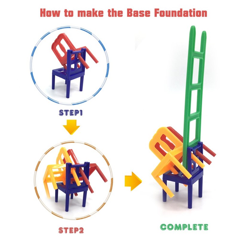 WEofferwhatYOUwant Chairs and Ladders Game. 44 Individual Pieces. Family Game