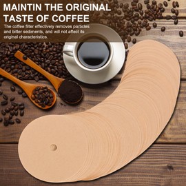 200 Pieces Unbleached Percolator Coffee Filters for Bozeman Percolator, 3.75In Disposable Coffee Filter Paper Suitable for Camping Home Office Coffee Shops Use (Brown)
