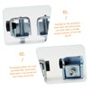 Outanaya 2Pcs Sliding Door Stopper Track Bumper Prevents Door Collision