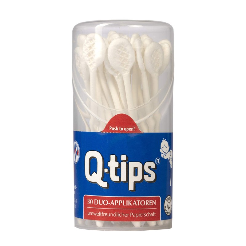 Q-tips® Care Sticks Duo Applicators, Round Tin, (24 x 30