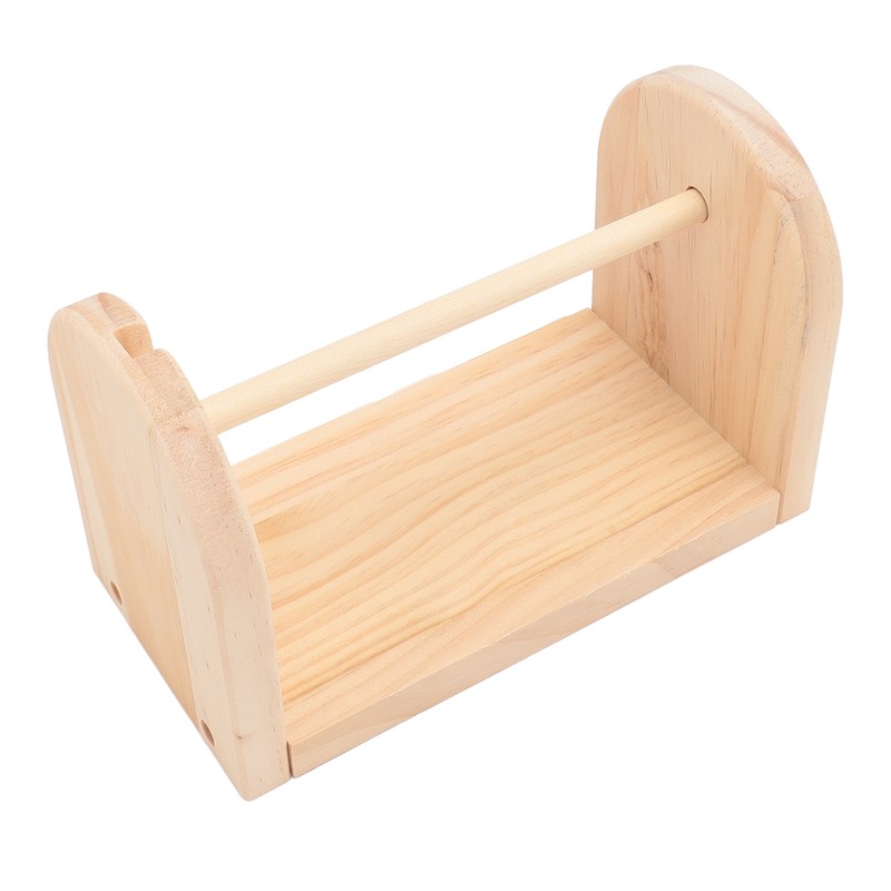 Wooden Yarn Holder Single Rotating Yarn Storage Horizontal Crochet Yarn