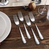 KEAWELL Premium 4-Piece Louise Hammered Fork Set, 18/10 Stainless Steel,
