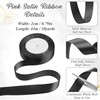 Black Bow Place Cards Set, 24Pcs Bow Shaped Blank Name