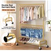 MISSLO Gold Clothing Racks for Hanging Clothes Heavy Duty Clothes