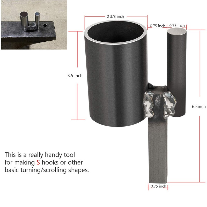 Blacksmith Hardy Anvil Tool 3/4 inch Hardy Turning Bending Forge