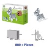 Atomic Building Schnauzer Dog Figure to Build with Nano Blocks